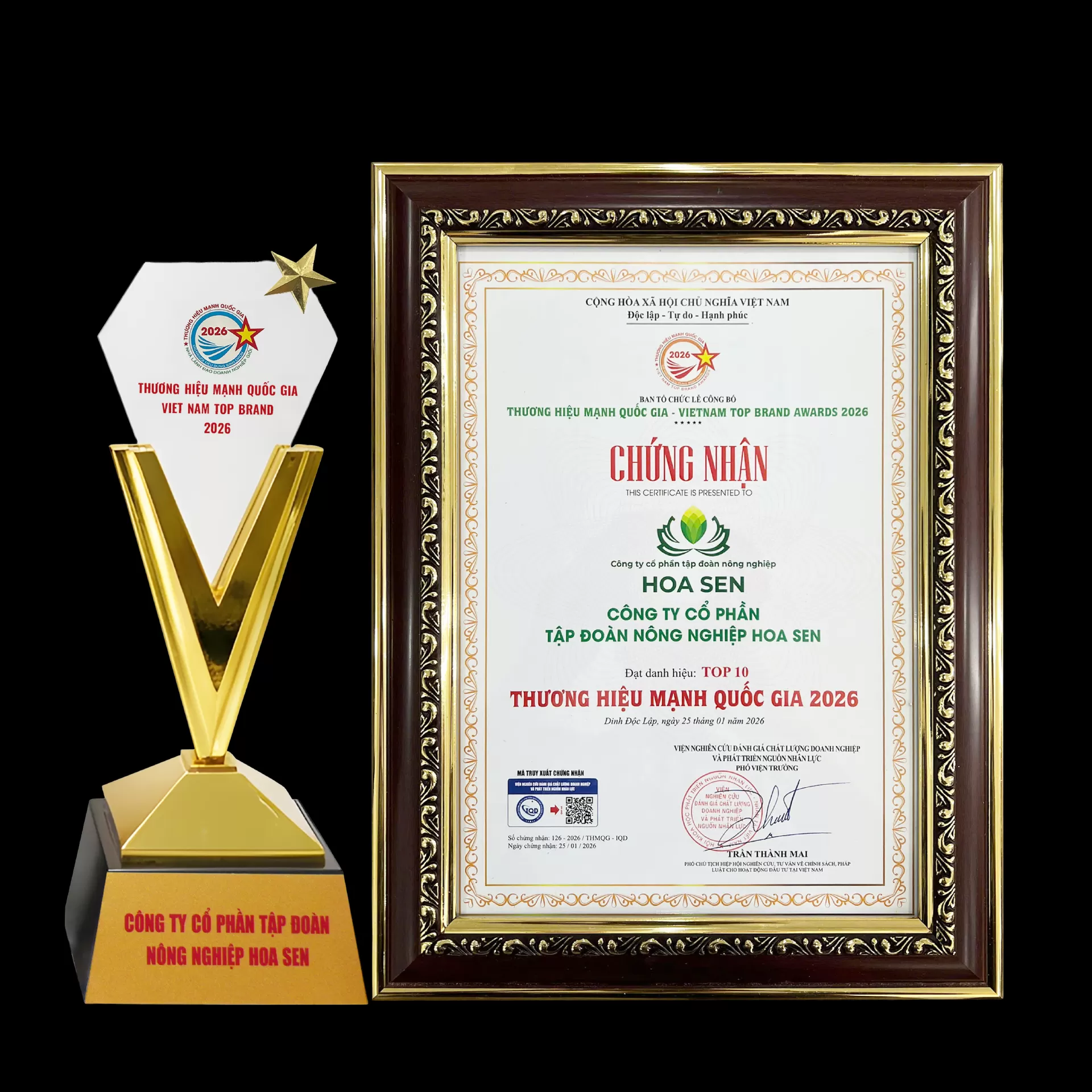 Top 10 thương hiệu mạnh quốc gia 2026