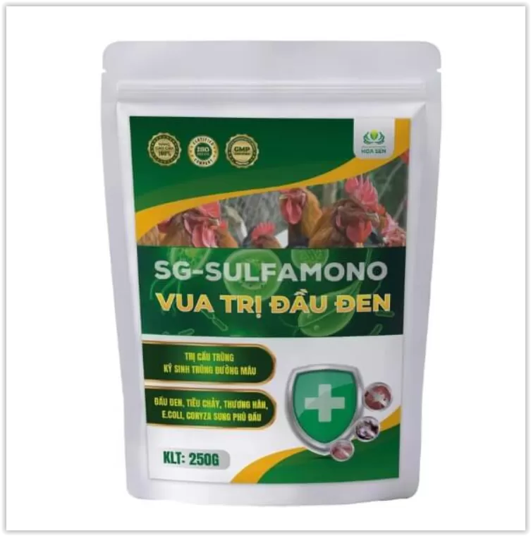 SG-SULFAMONO – VUA TRỊ ĐẦU ĐEN HIỆU QUẢ CHO GIA CẦM