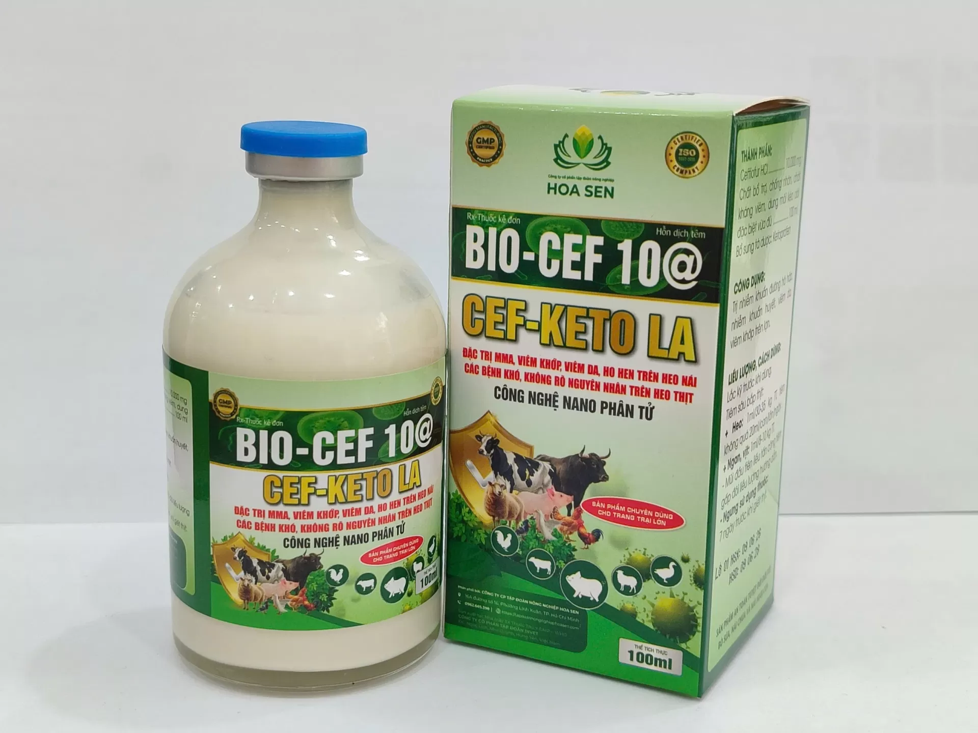 BIO-CEF 10@ – CEF-KETO LA  KHÁNG VIÊM – HỖ TRỢ XỬ LÝ HIỆU QUẢ CÁC BỆNH HÔ HẤP VÀ VIÊM NHIỄM