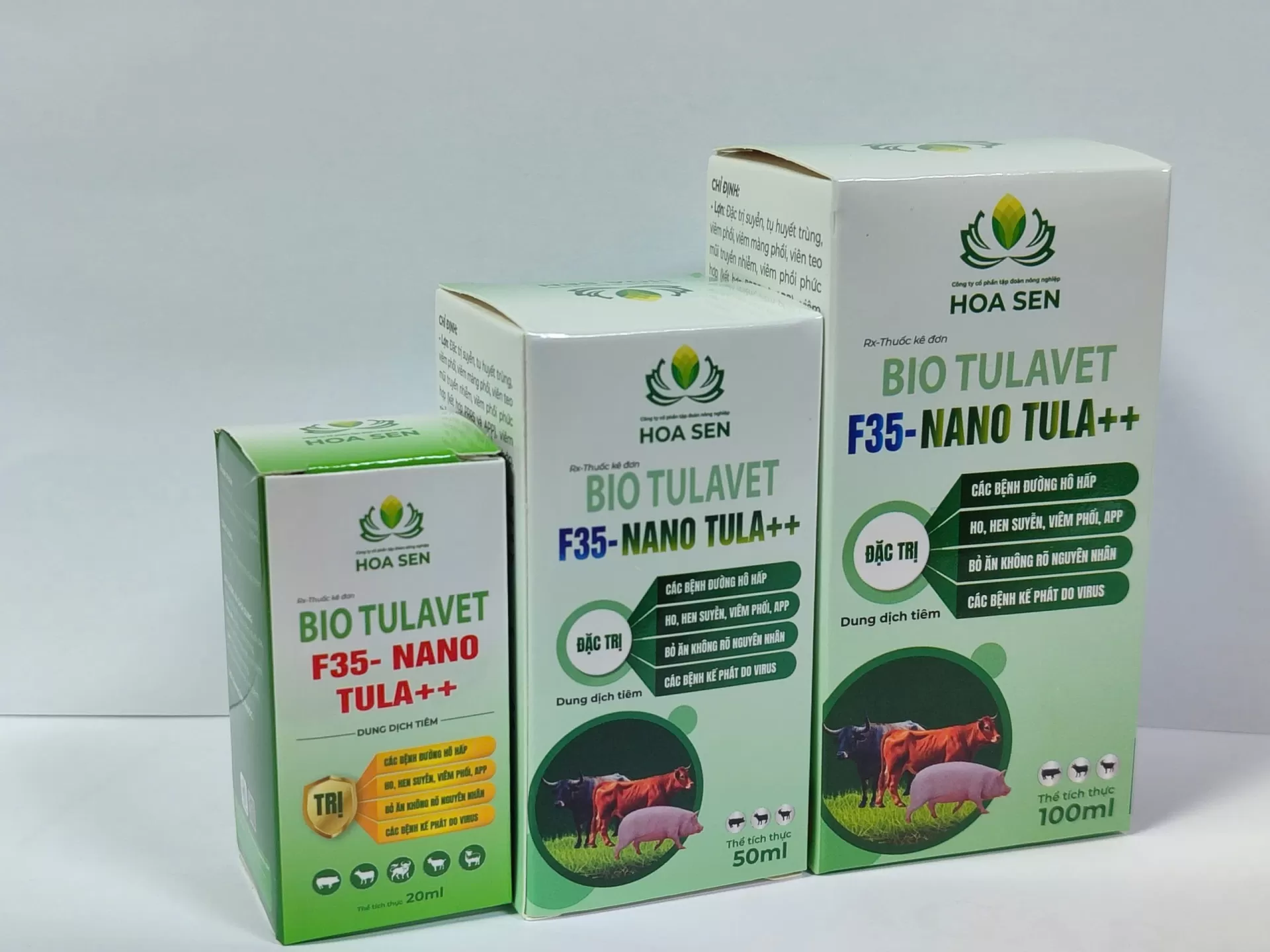 BIO TULAVET - F35 NANO TULA++  Đặc trị hô hấp gia súc, tiêm 1 mũi tác dụng kéo dài