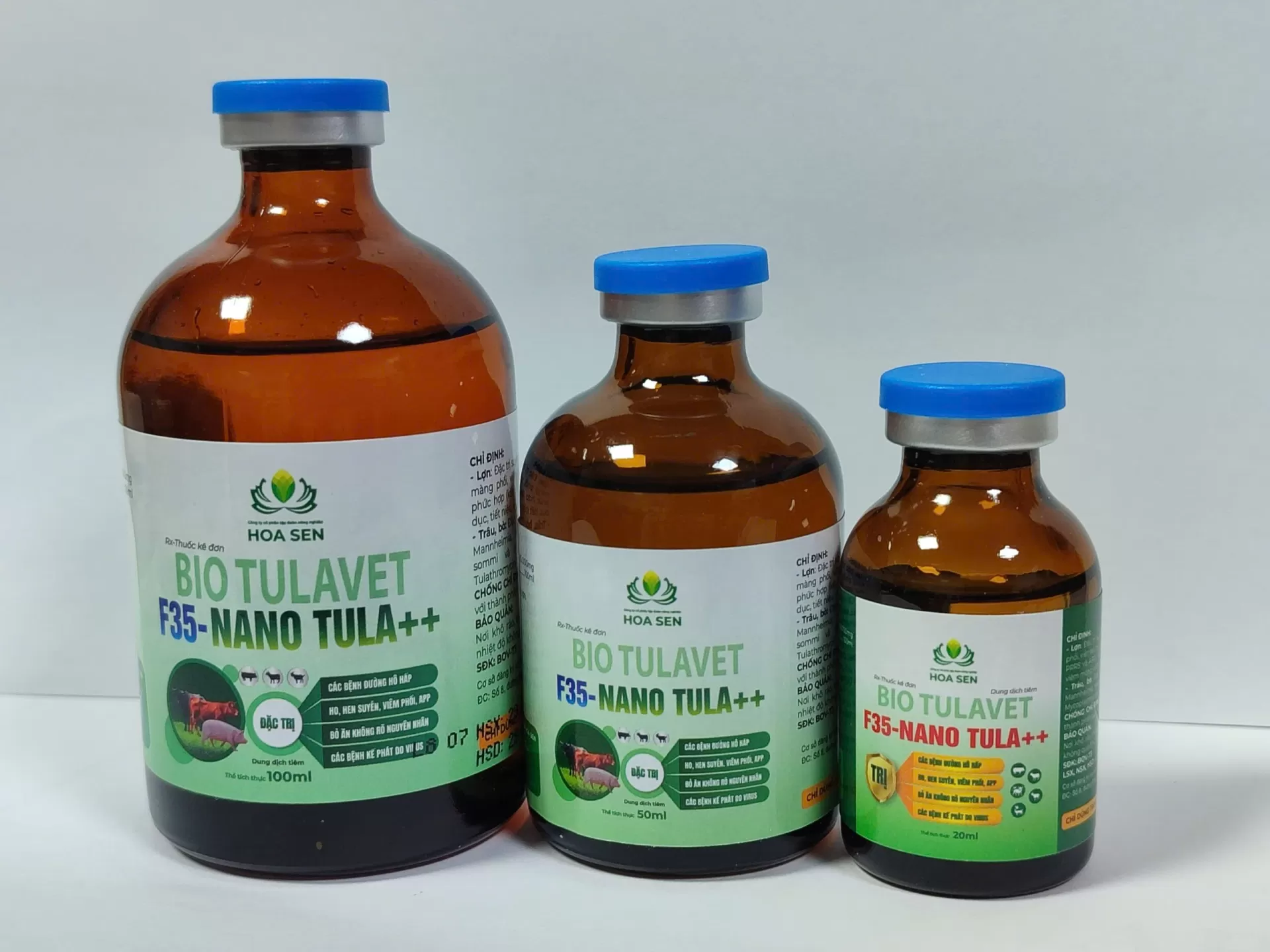 BIO TULAVET - F35 NANO TULA++  Đặc trị hô hấp gia súc, tiêm 1 mũi tác dụng kéo dài
