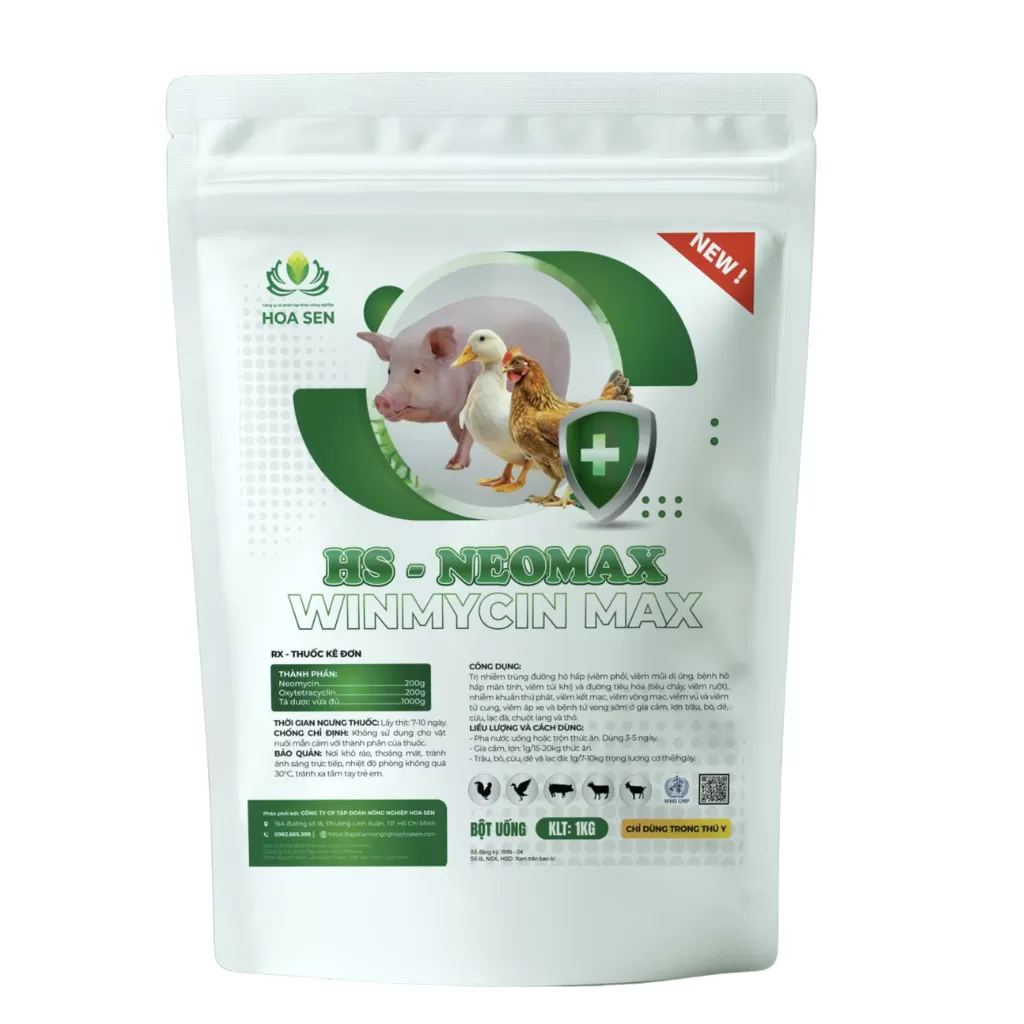HS- NEOMAX – Xử lý nhiễm khuẩn gọn – giữ trứng đều – đàn khỏe lâu dài