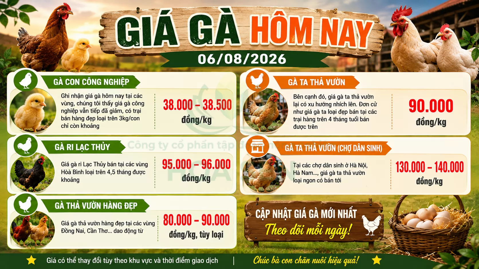 Giá Gà 06/08/2026