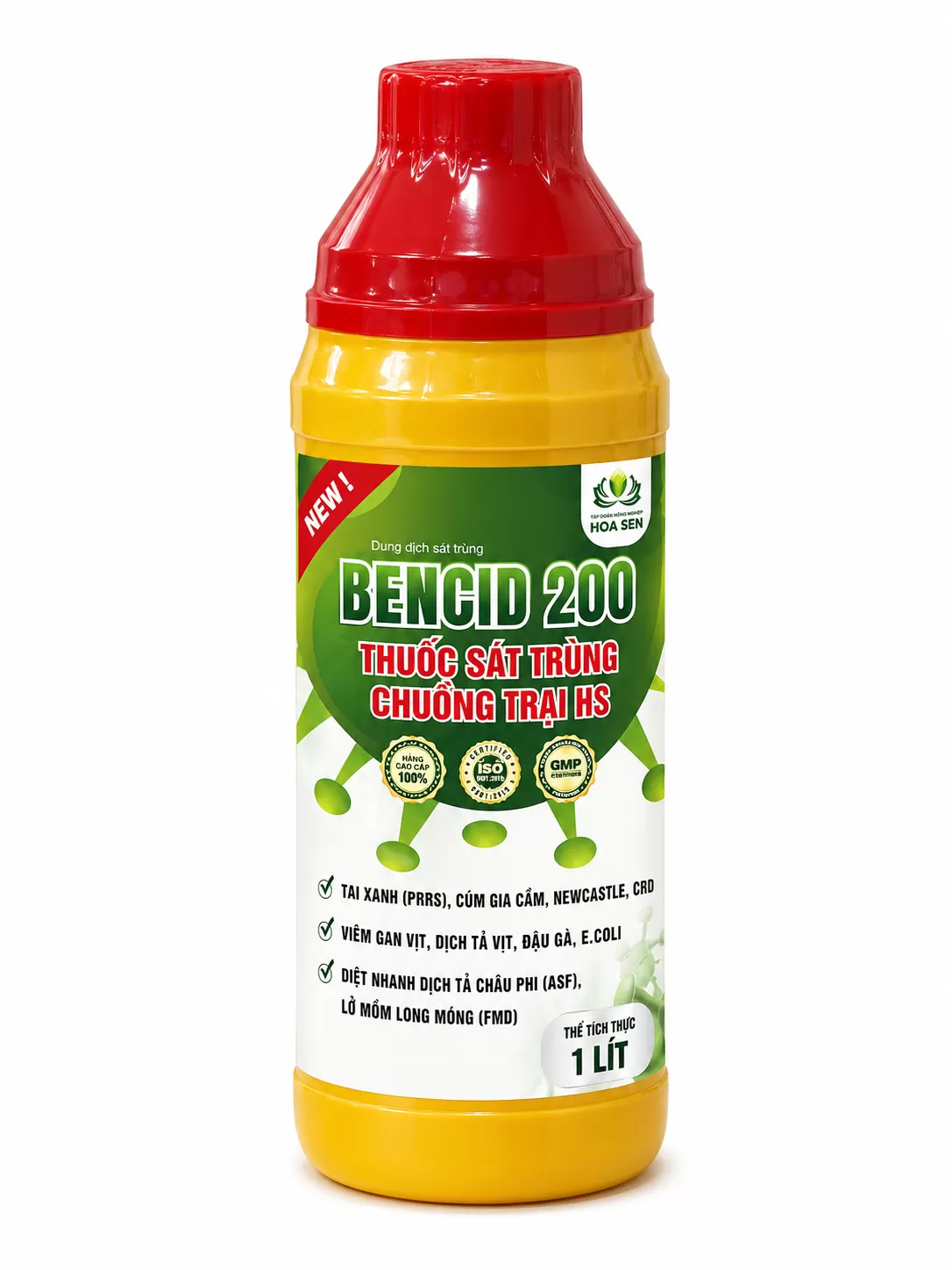 BENCID 200 – Sát trùng, diệt virus vi khuẩn nấm mốc, khử mùi chuồng nuôi