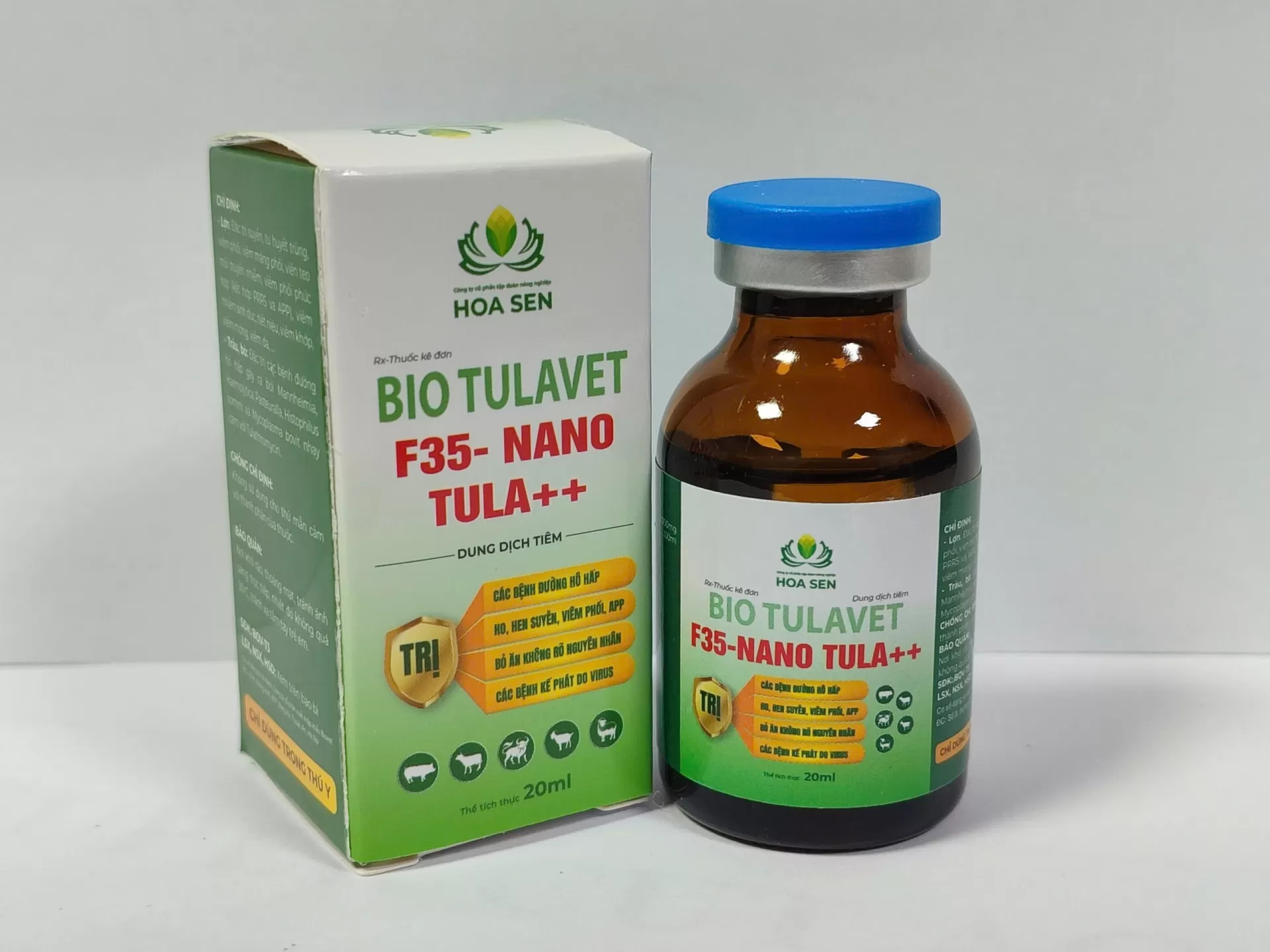 BIO TULAVET - F35 NANO TULA++  Đặc trị hô hấp gia súc, tiêm 1 mũi tác dụng kéo dài