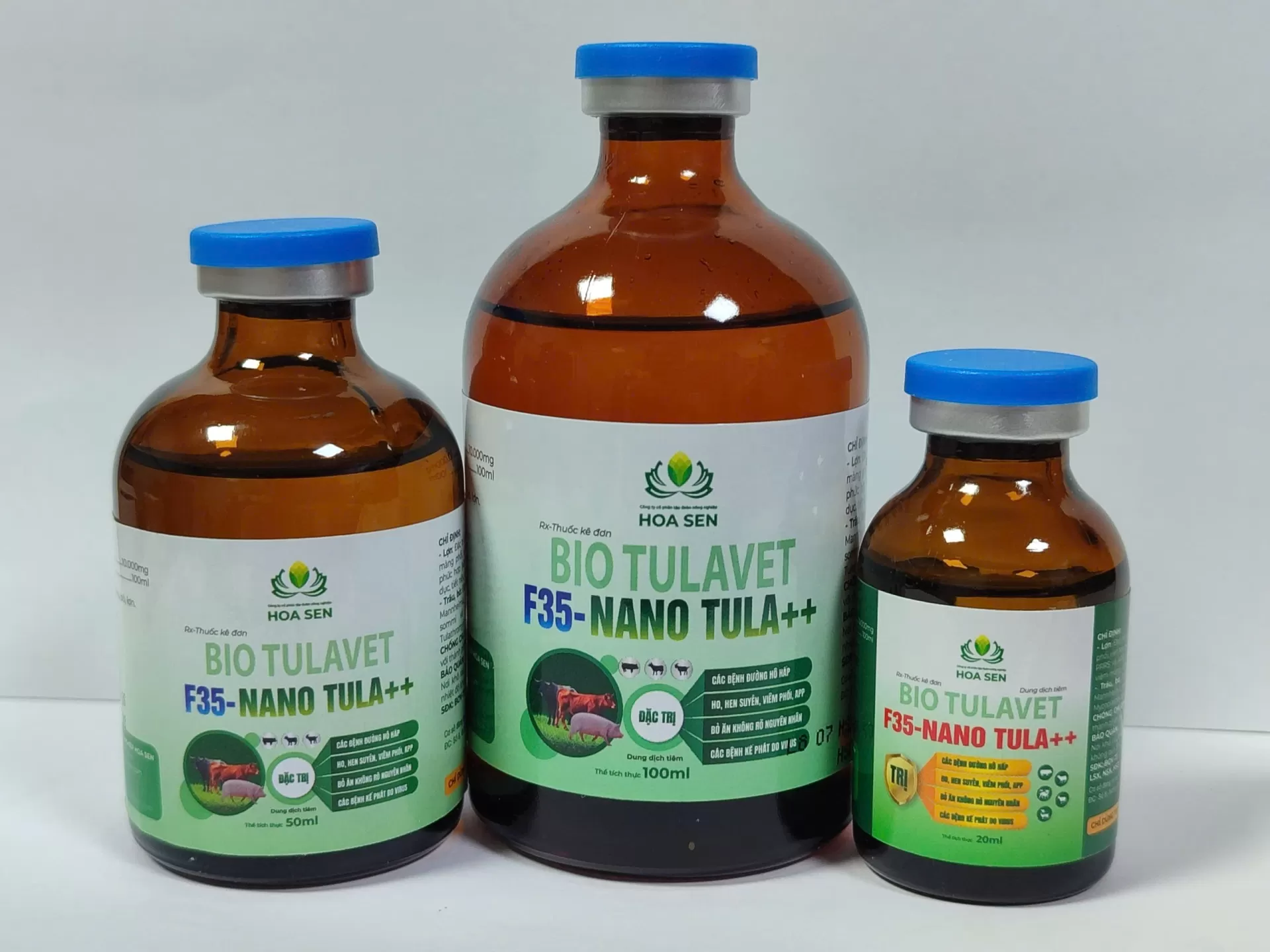 BIO TULAVET - F35 NANO TULA++  Đặc trị hô hấp gia súc, tiêm 1 mũi tác dụng kéo dài