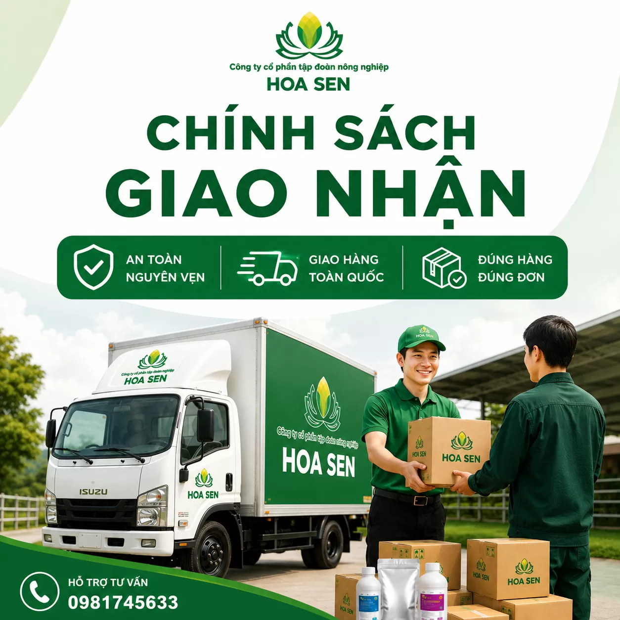 Chính sách vận chuyển và giao nhận của Hoa Sen Vet